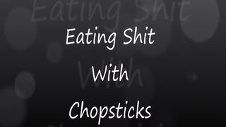 Cute japanese eats her own shit