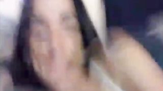 Close up of shaved babe shitting