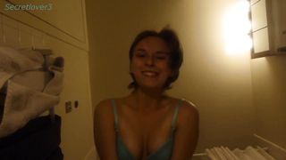 Hot teen shits on her knees