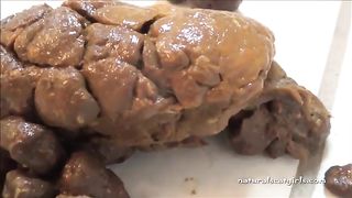 Brown shit from sexy round ass lots