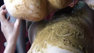 Real amateur couple fuck hard with lot of poop