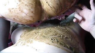 Real amateur couple fuck hard with lot of poop