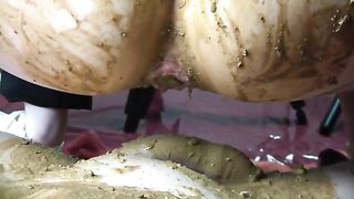 Real amateur couple fuck hard with lot of poop