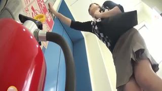 She couldn't hold it anymore so she shits