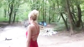 Two sexy girls shit outdoor