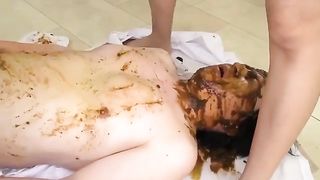 Ass grind on slave's face