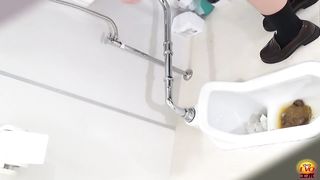 Japanese schoolgirl diarrhea and farting