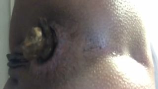 Close up big ebony ass