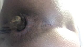 Close up big ebony ass