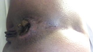 Close up big ebony ass