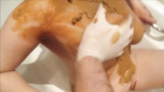 Husband forced wife to cover her face with poop