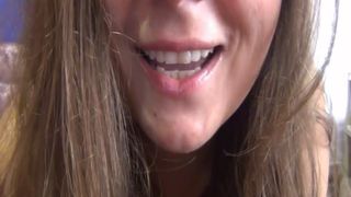 Russian babe smears poop on sexy face