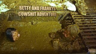 Girls playing and masturbating in cowshit