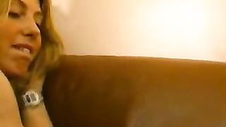 Blonde milf fucked hard in the ass