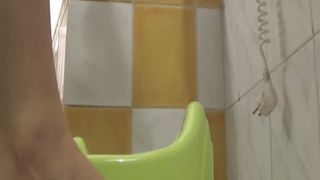 Sexy italian girl shitting