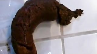 Up close huge turd