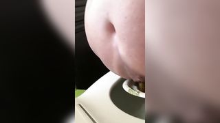 Chubby babe that wants to eat her poop