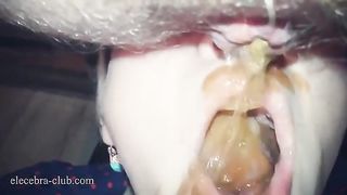 Begging for facial after rimjob
