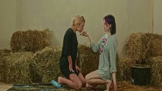 Horse Dung Lesbians - two girls love fucking in horse shit