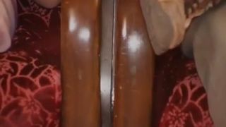 Fucking a brunette milf hard