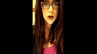 Tattooed babe shitting and talking dirty