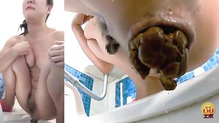 Natural teen shitting a lot