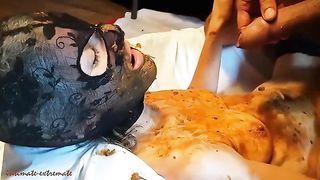 Shitting on her pussy before he cums inside