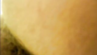 Woman shitting closeup