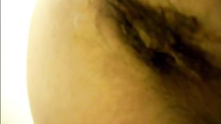 Woman shitting closeup