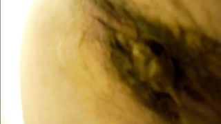 Woman shitting closeup