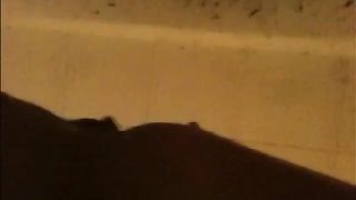 Woman shitting a very liquid diarrhea in the shower