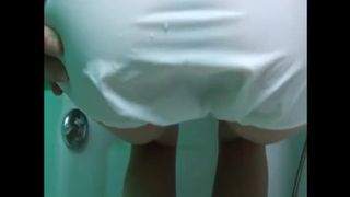 Girl shit diarrhea and piss in diaper