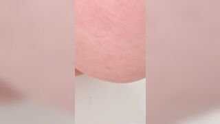 Closeup pooping amateur video