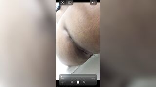 Big Cuban booty shitting on cam