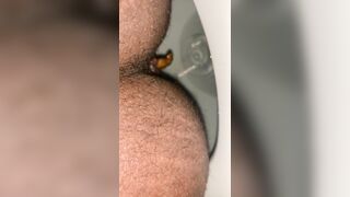 Hairy ass can't hold it