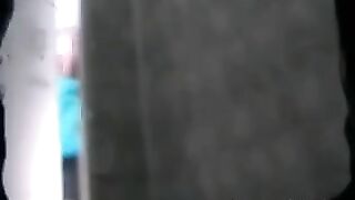 Chubby schoolgirl caught pooping