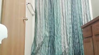 Sexy big ass chick in hot black dress pooping in closeup