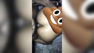 Sweet ebony scat babe ass fucked