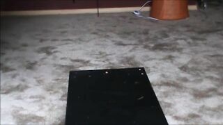 BBW hairy woman piss on a glass and shit on a plate