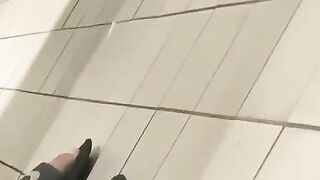 Watch amateur girl pooping in the public toilet