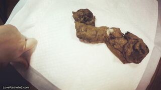 Stunning huge ass brunette poops