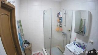Hidden cam girl pooping and farting in toilet