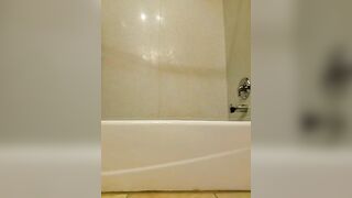 Sexy big ass brunette chick pooping in the toilet