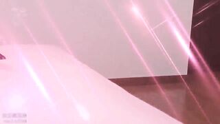 Slutty Japanese chick enjoying rough pounding while pooping