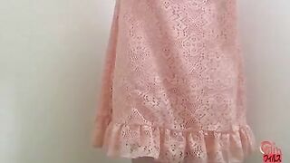 Hairy Japanese lady caught pooping in closeup