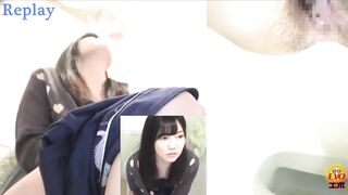 Brunette Japanese brunette girl pooping