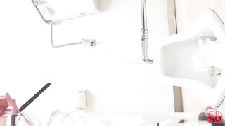 Japanese woman shits herself in the toilet