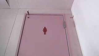 Japanese teen chick pooping in the human toilet's mouth