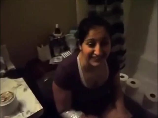Lovely amateur lady pooping in the toilet