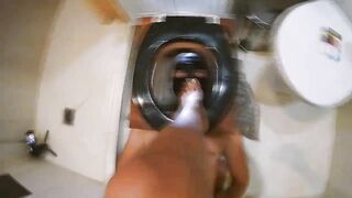 Lucky slave used by a Mistress poop